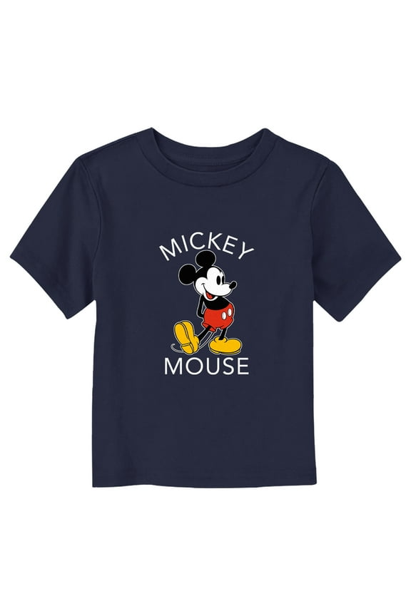 Toddler's Mickey & Friends Retro Mickey  Graphic Tee Navy Blue 3T