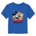 thumbnail image 1 of Toddler's Mickey & Friends Retro Mickey Mouse  Graphic Tee Royal Blue 2T, 1 of 3
