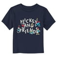 thumbnail image 1 of Toddler's Mickey & Friends Retro Original Group Graphic Tee Navy Blue 4T, 1 of 3