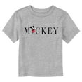 thumbnail image 1 of Toddler's Mickey & Friends Simple and Classic Graphic Tee Athletic Heather 5T, 1 of 3