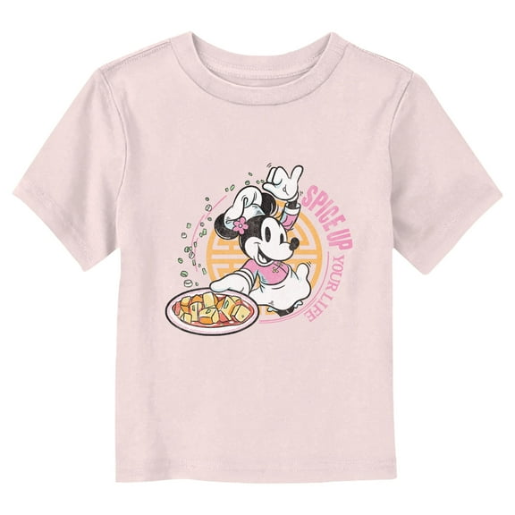 Toddler's Mickey & Friends Spice Up Your Life  Graphic Tee Light Pink 5T