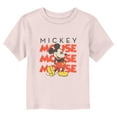 thumbnail image 1 of Toddler's Mickey & Friends Stack Classic Logo Graphic Tee Light Pink 3T, 1 of 3