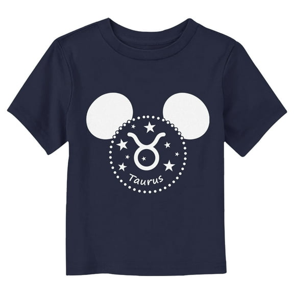 Toddler's Mickey & Friends Taurus  Graphic Tee Navy Blue 3T