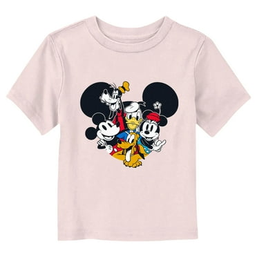 Toddler's Mickey & Friends Team Together  Graphic Tee Light Pink 4T