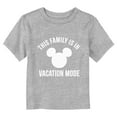 thumbnail image 1 of Toddler's Mickey & Friends This Family is in Vacation Mode Classic Silhouette Graphic Tee Athletic Heather 5T, 1 of 3