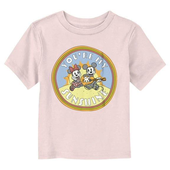 Toddler's Mickey & Friends You're My Sunshine  Graphic Tee Light Pink 2T