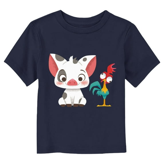 Toddler's Moana Hei Hei and Pua Large Portraits Graphic T-Shirt