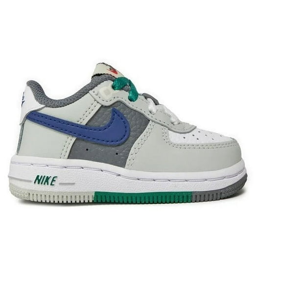 Toddler's Nike Air Force 1 LV8 1 Light Slvr/Deep Royal Blue (FJ8788 001) - 2