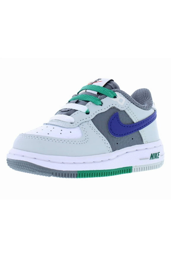 Force 1 Lv8 1 Infant/Toddler Shoes Size 4, Color: Grey/White/Navy