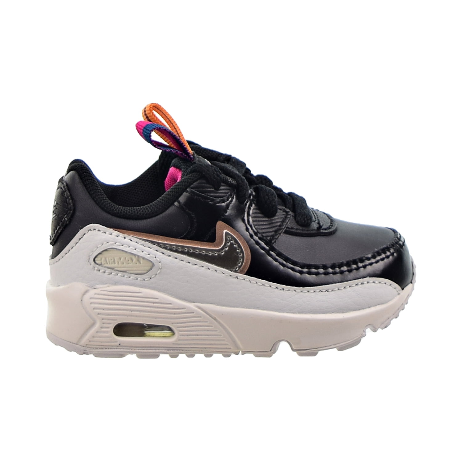 Toddler's Nike Air Max 90 LTR SE Off Noir/Metllc Pewter-Blk (DJ0416 001) - 7