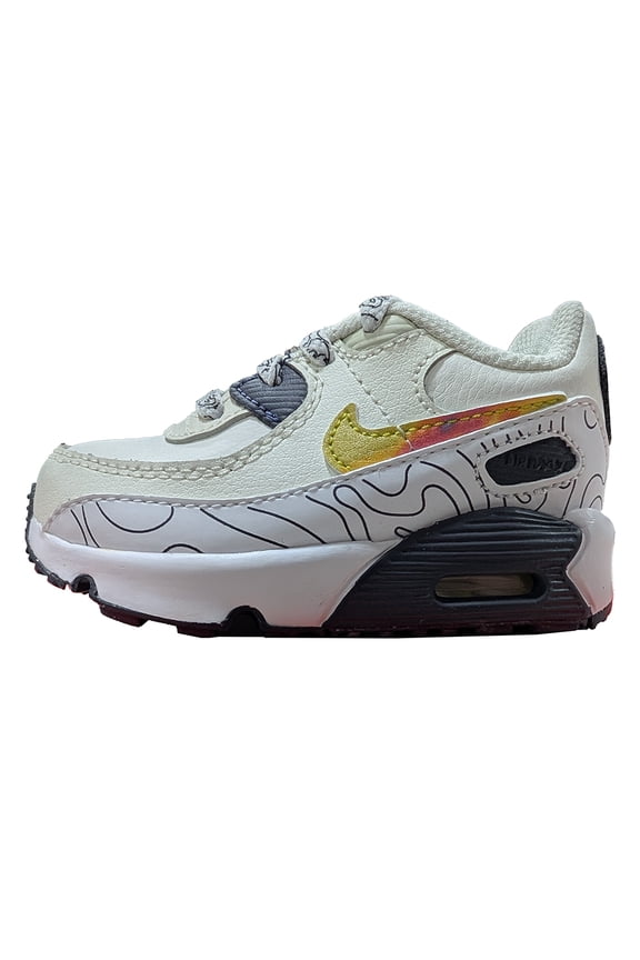 Toddler's Nike Air Max 90 LTR SE Sail/Multi-Color-Gridiron (DX1817 100) - 9