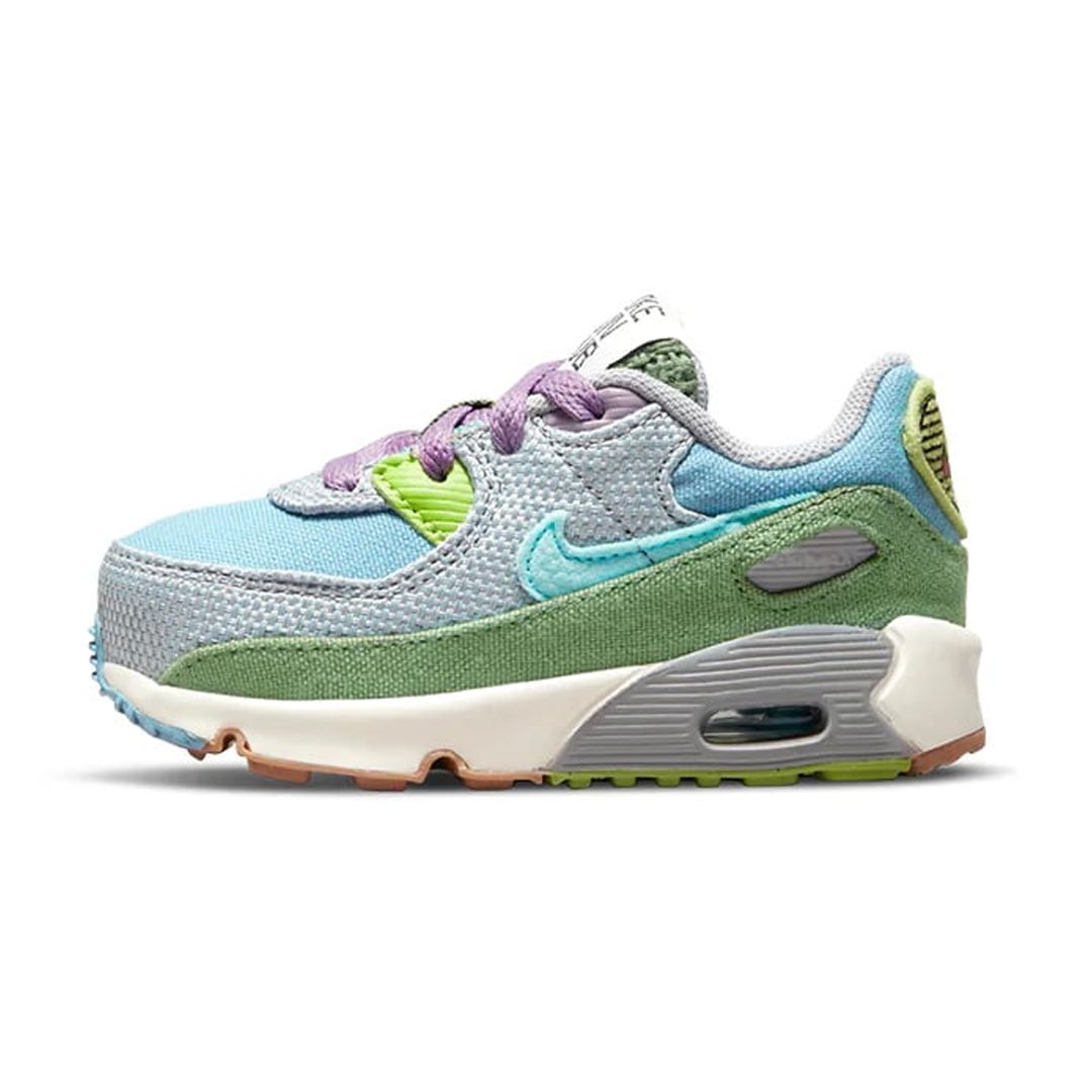 Toddler's Nike Air Max 90 SE 1 Worn Blue/Copa-Wolf Grey (DQ4018 400) - 2