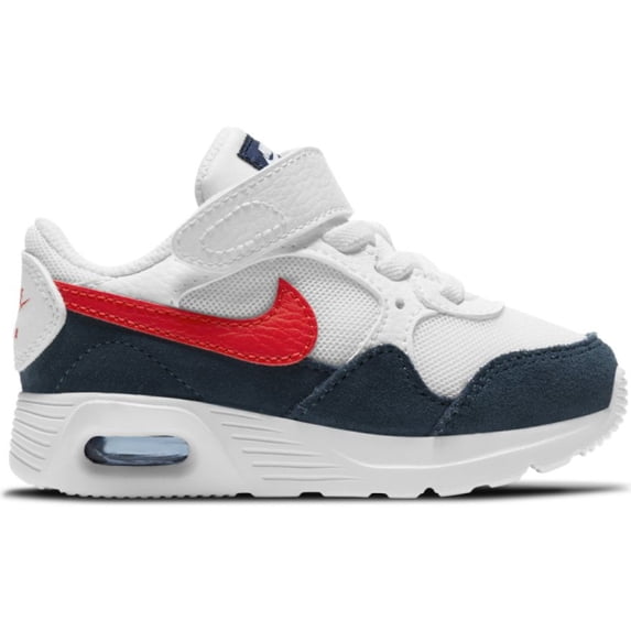 Toddler's Nike Air Max SC White/University Red-Obsidian (CZ5361 103) - 9