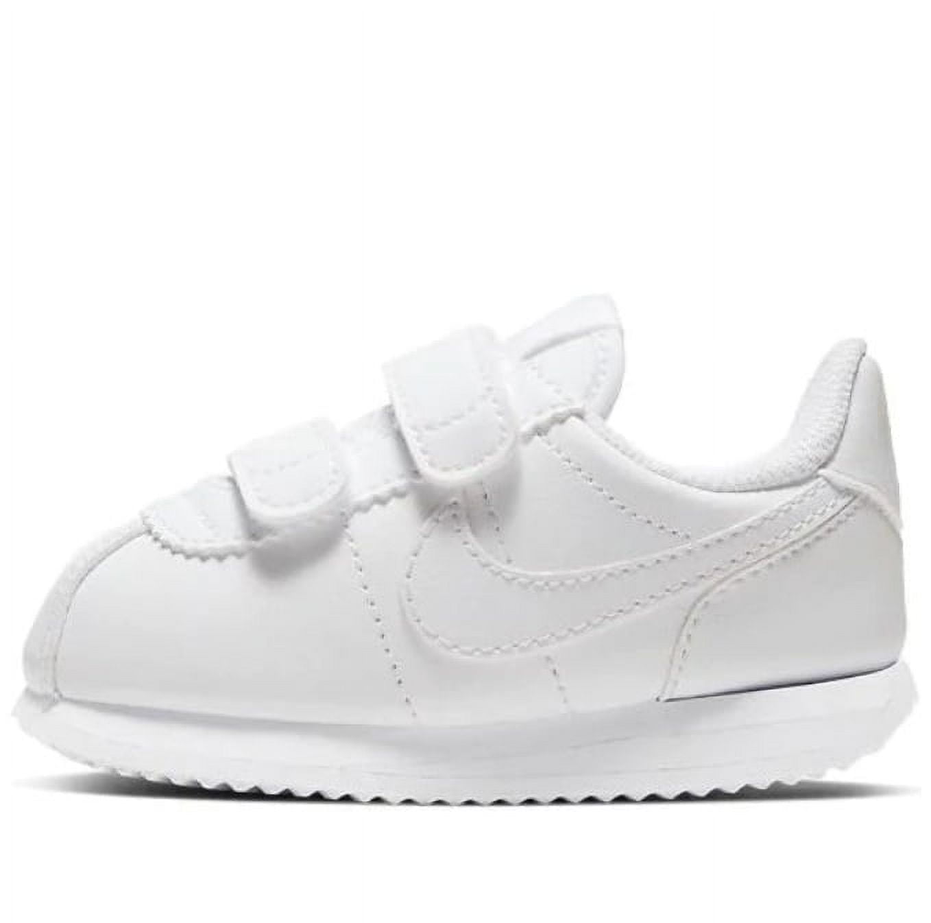 plain white nike cortez