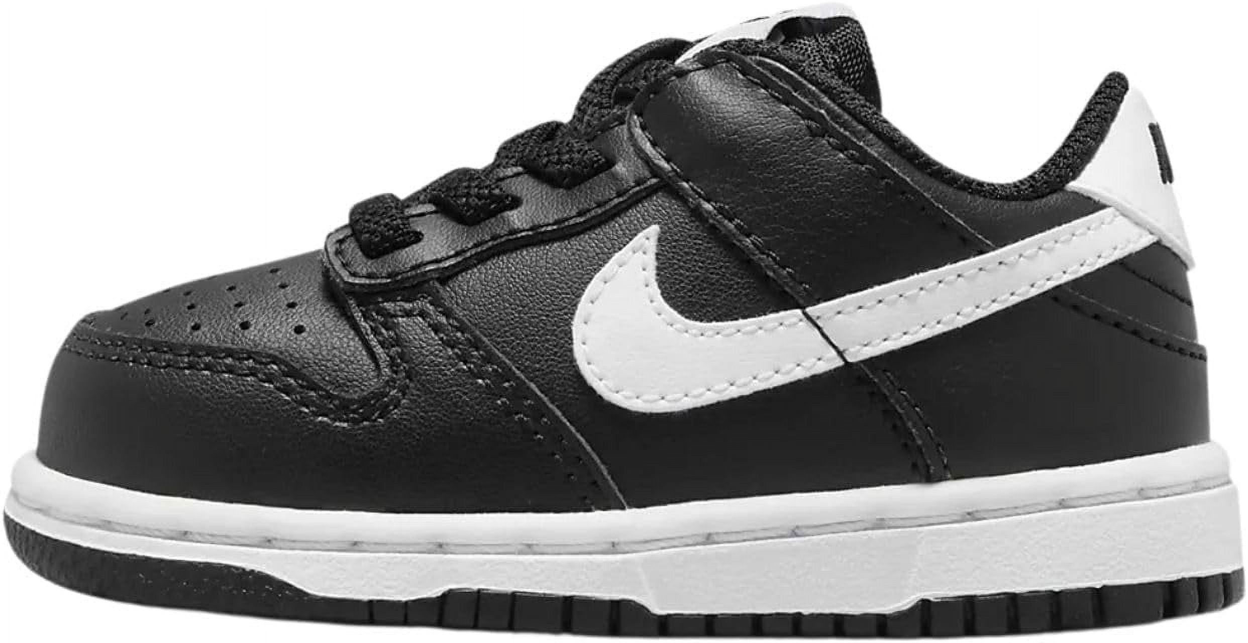 Toddler's Nike Dunk Low Black/White-Black-White (FD1233 001) - 5
