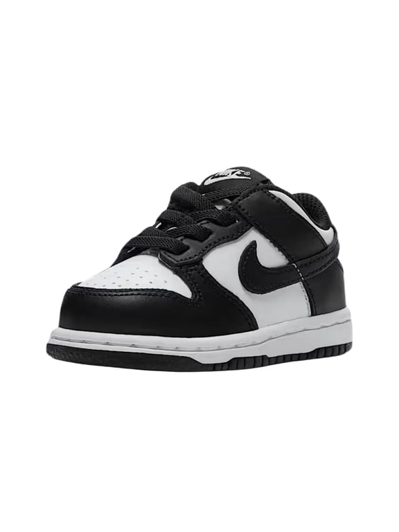 Dunk Low Sneaker in White / Black Panda Suede | Toddler (TD) Low-Top - 6