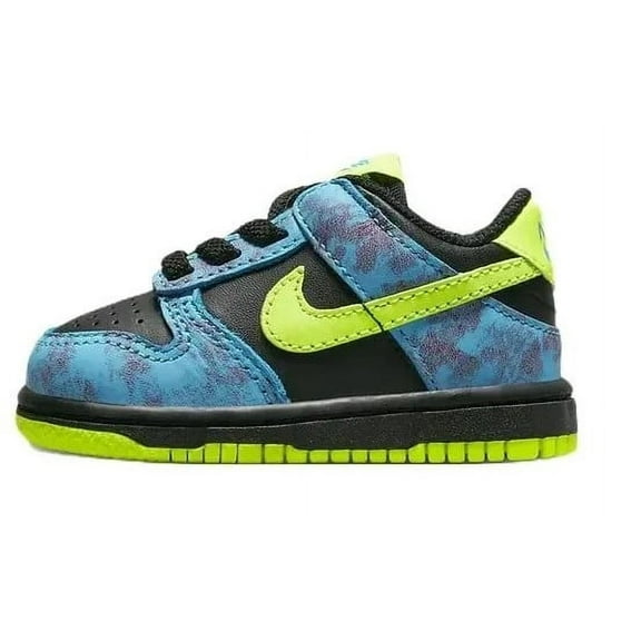 Toddler's Nike Dunk Low SE 2 Multi-Color/Volt-Black (DV1697 900) - 6