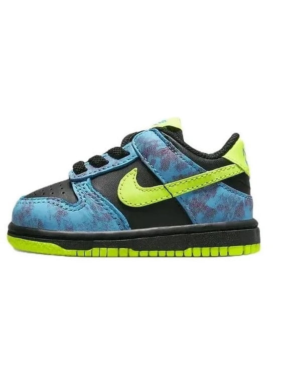 Toddler's Nike Dunk Low SE 2 Multi-Color/Volt-Black (DV1697 900) - 6