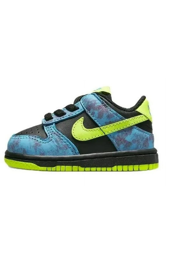 Toddler's Nike Dunk Low SE 2 Multi-Color/Volt-Black (DV1697 900) - 6