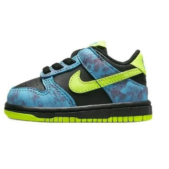 Toddler's Nike Dunk Low SE 2 Multi-Color/Volt-Black (DV1697 900) - 8
