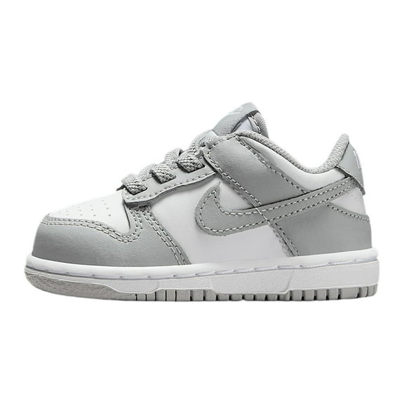 Nike Dunk Low White / Light Smoke Grey - White  FB9107-123 Toddler Size 6