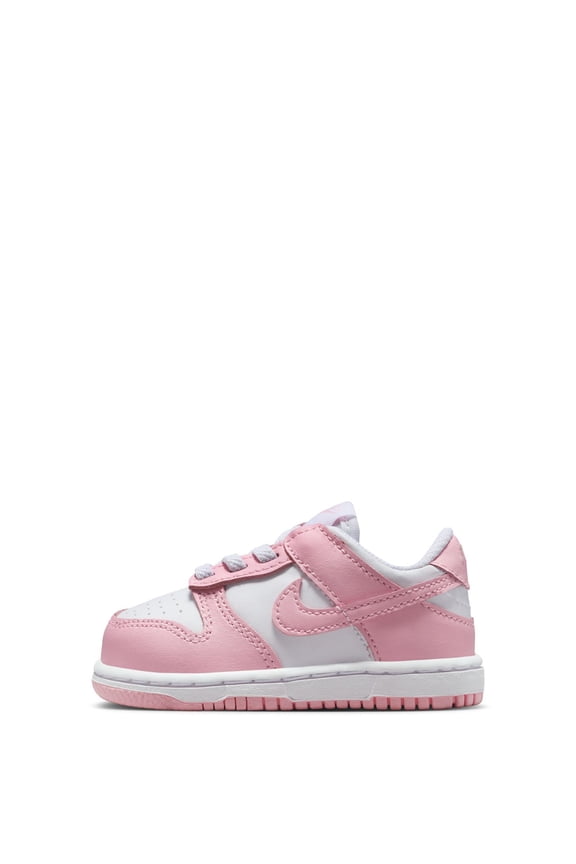 Toddler's Nike Dunk Low White/Med Soft Pink-White (FB9107 125) - 4