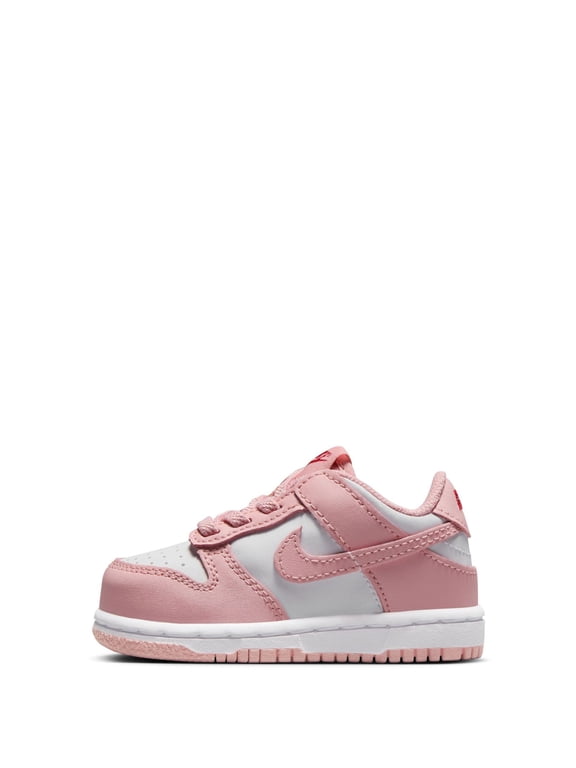 Toddler's Nike Dunk Low White/Pink Glaze-Pomegrante (HV0929 100) - 6