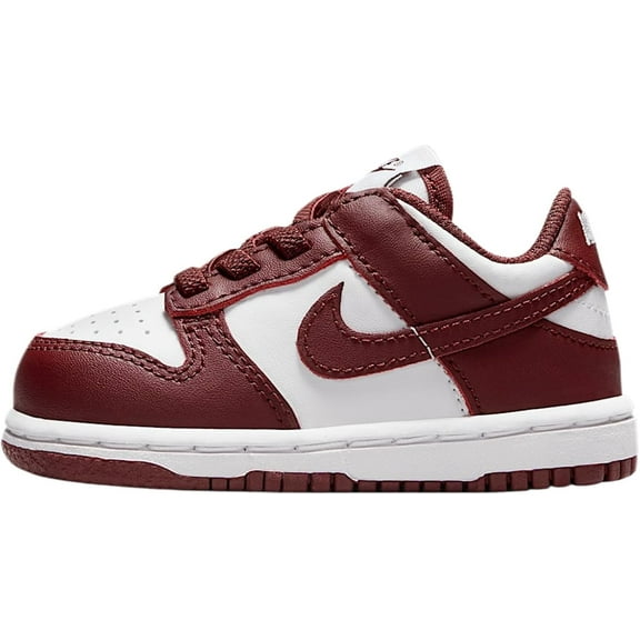 Toddler's Nike Dunk Low White/Redwood-Gym Red (FB9107 115) - 4