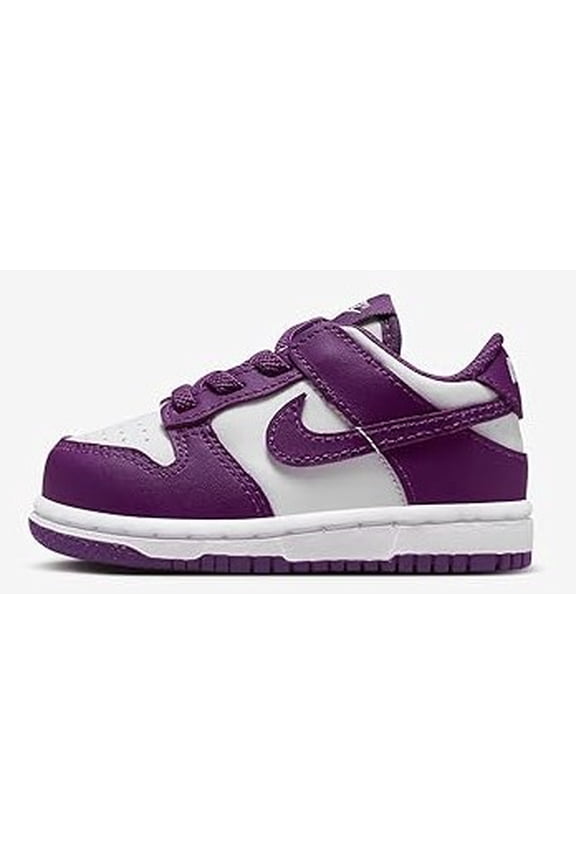 Toddler's Nike Dunk Low White/Viotech-White (FB9107 110) - 4