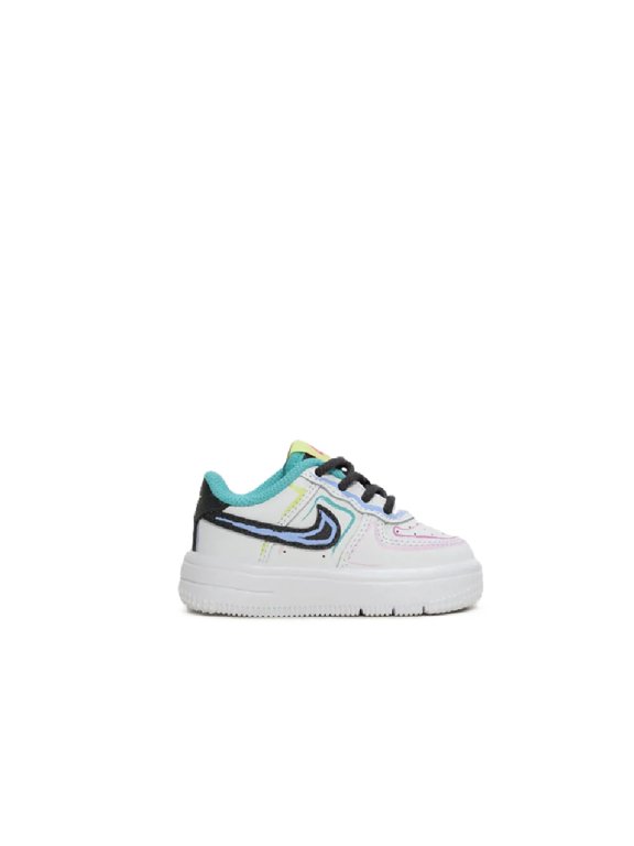 Toddler's Nike Force 1 Low BT Lace White/Anthracite-Hyper Pink (IR1822 100) - 5