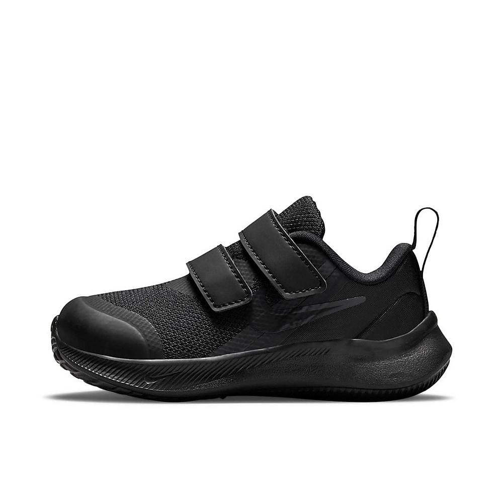 Toddler\'s Nike Star Runner 3 (DA2778 Black/Black-Dk Grey - 001) 4 Smoke