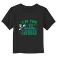 thumbnail image 1 of Toddler's Nintendo Luigi I'm The Lil' Bro  Graphic Tee Black 3T, 1 of 3