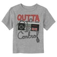 thumbnail image 1 of Toddler's Nintendo Outta Control NES Controller Graphic Tee Athletic Heather 4T, 1 of 3