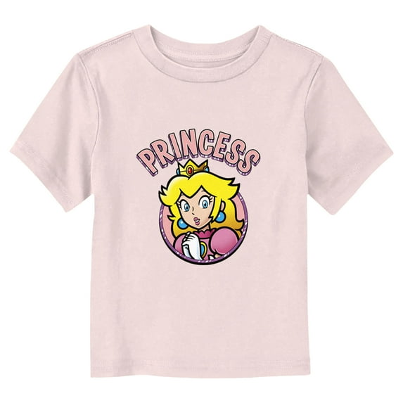 Toddler's Nintendo Princess Peach Portrait Graphic Tee Light Pink 3T