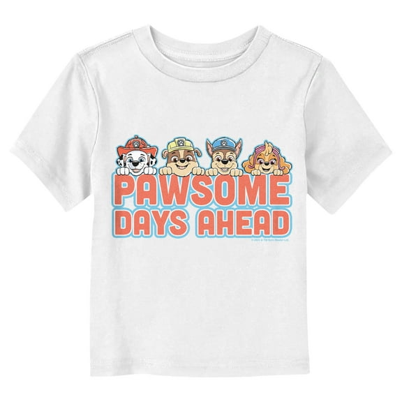 Toddler's PAW Patrol Pawsome Days Ahead Team Graphic Tee White 5T