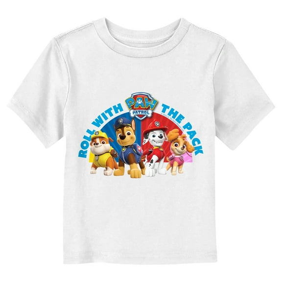Toddler's PAW Patrol Roll With the Pack Graphic Tee White 5T