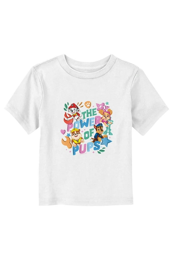 Toddler's PAW Patrol The Power of Pups Graphic Tee White 5T
