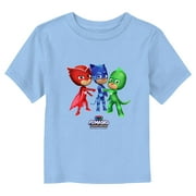 Toddler's PJ Masks Main Heroes Graphic Tee Light Blue 2T