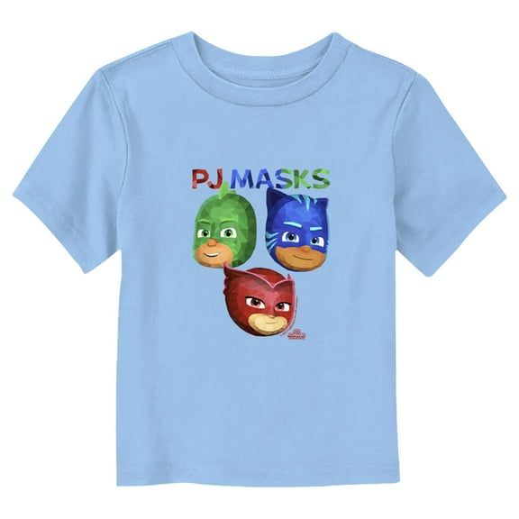 Toddler's PJ Masks Power Heroes Portraits  Graphic Tee Light Blue 4T