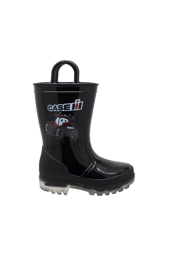 Toddler's PVC Boot with Light-Up Outsole Black