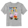 thumbnail image 1 of Toddler's Peppa Pig Muddy Puddles Jump  Graphic Tee Athletic Heather 4T, 1 of 3