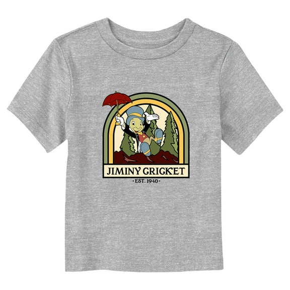 Toddler's Pinocchio Jiminy Cricket EST. 1940  Graphic Tee Athletic Heather 2T