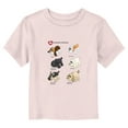 thumbnail image 1 of Toddler's Pound Puppies Dog Chart  Graphic Tee Light Pink 3T, 1 of 3