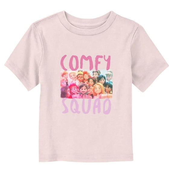 Toddler's Ralph Breaks the Internet Comfy Squad Photo Graphic Tee Light Pink 4T