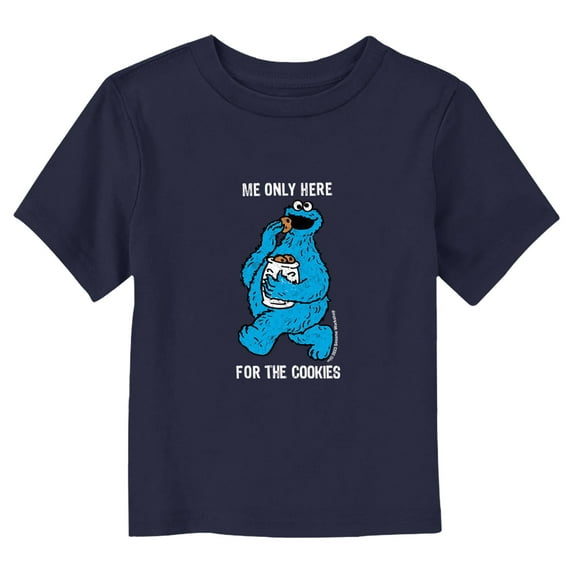 Toddler's Sesame Street Me Only Here for the Cookies Walk Graphic T-Shirt