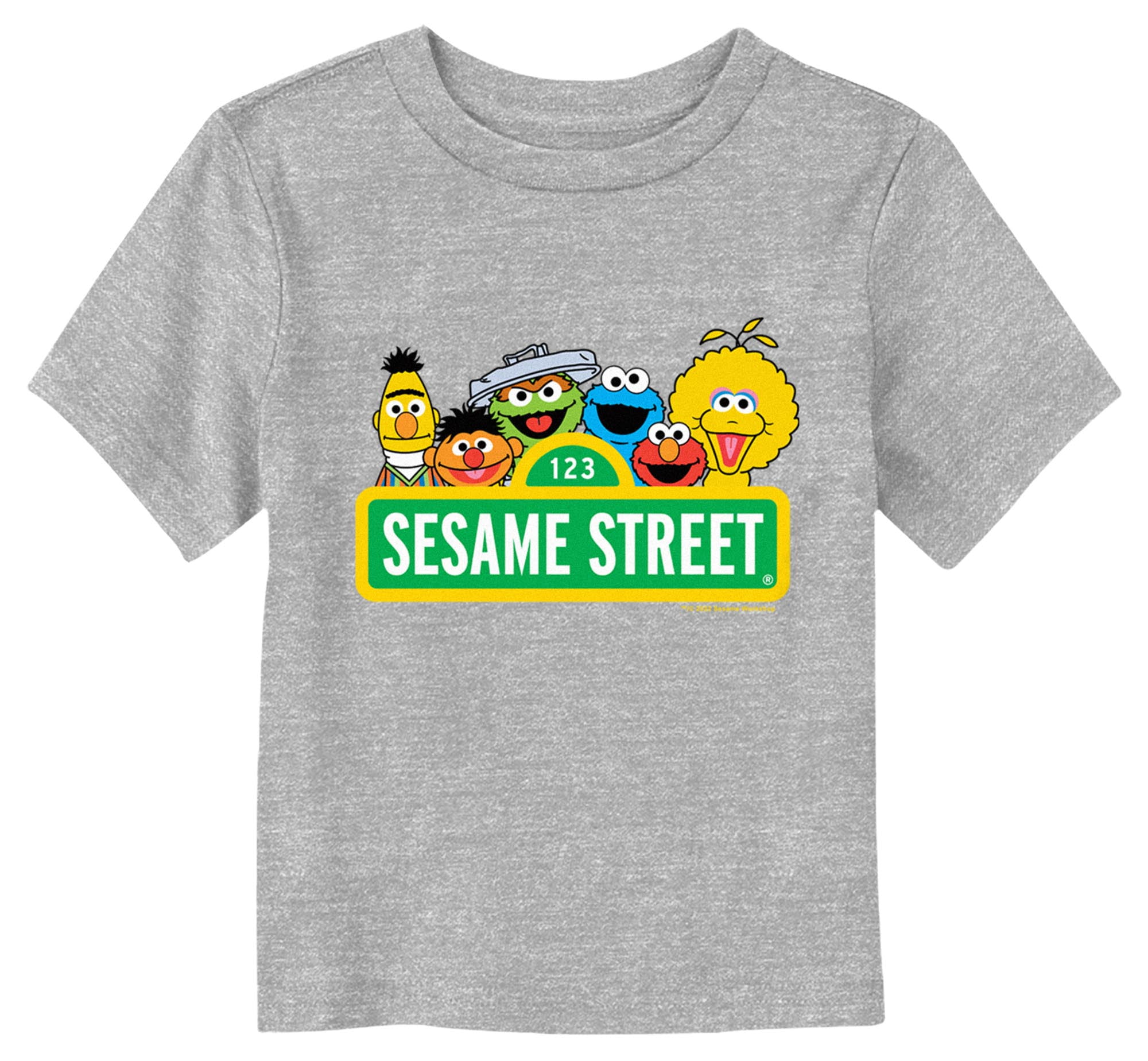 Toddler's Sesame Street Sign Classic Group Shot Graphic T-Shirt