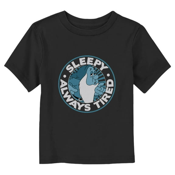 Toddler's Snow White and the Seven Dwarfs Sleepy Always Tired Graphic Tee Black 3T