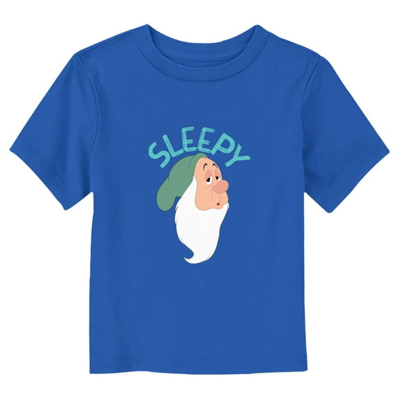 Toddler's Snow White and the Seven Dwarfs Sleepy Large Portrait Graphic Tee Royal Blue 4T