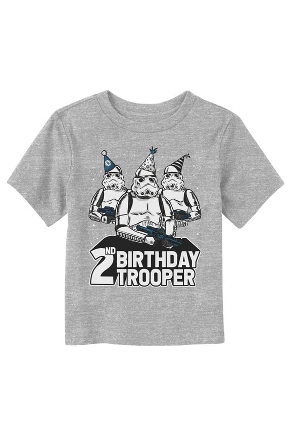 Toddler's Star Wars 2nd Birthday Trooper  Graphic Tee Athletic Heather 2T