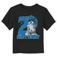 thumbnail image 1 of Toddler's Star Wars 2nd Birthday With R2-D2 Graphic Tee Black 4T, 1 of 3